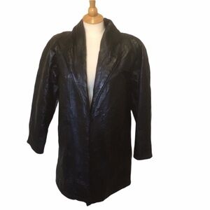 Leather Jacket woman’s patchwork soft vintage design funky